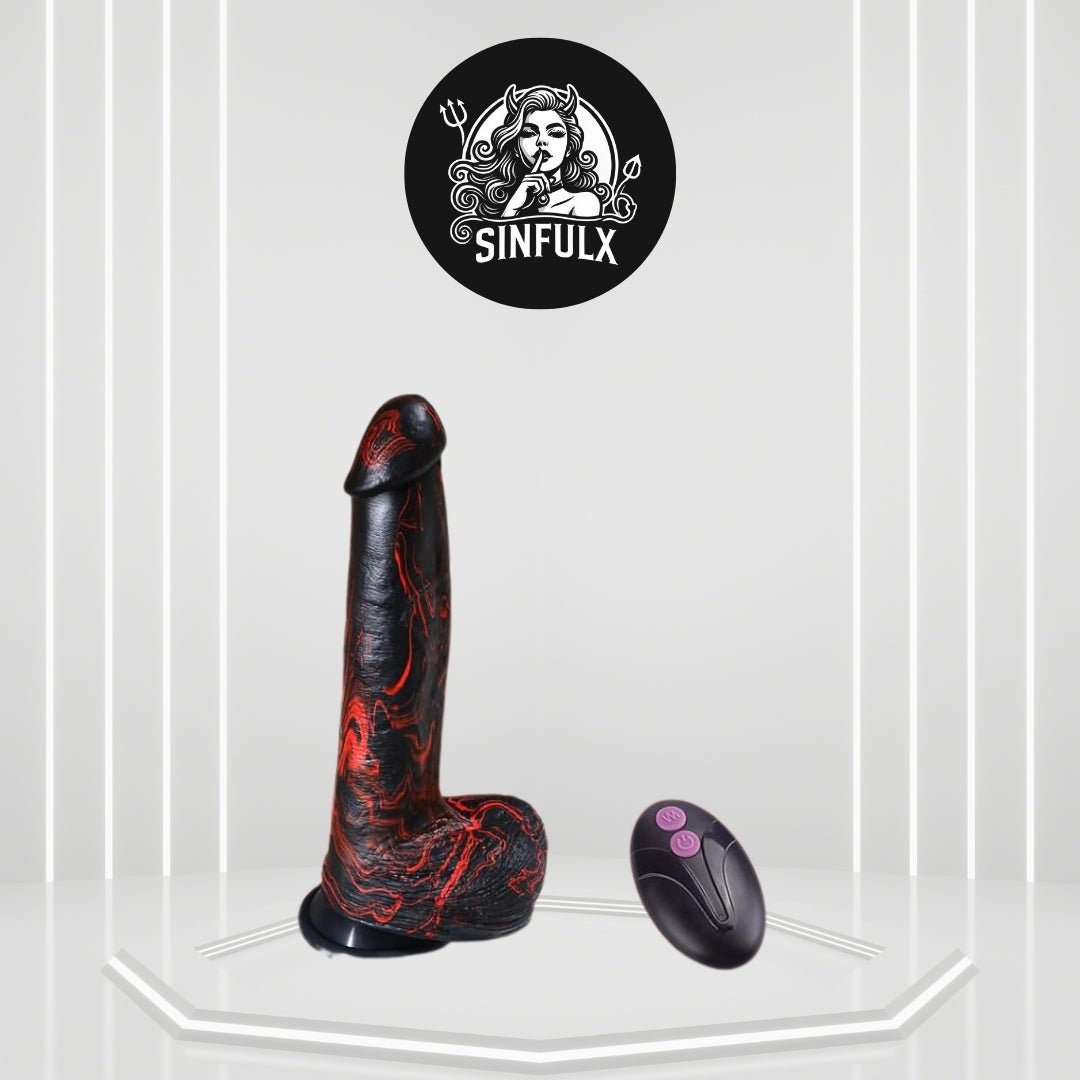 DeepGlide 10” Thick Thrusting Dildo Vibrator-0