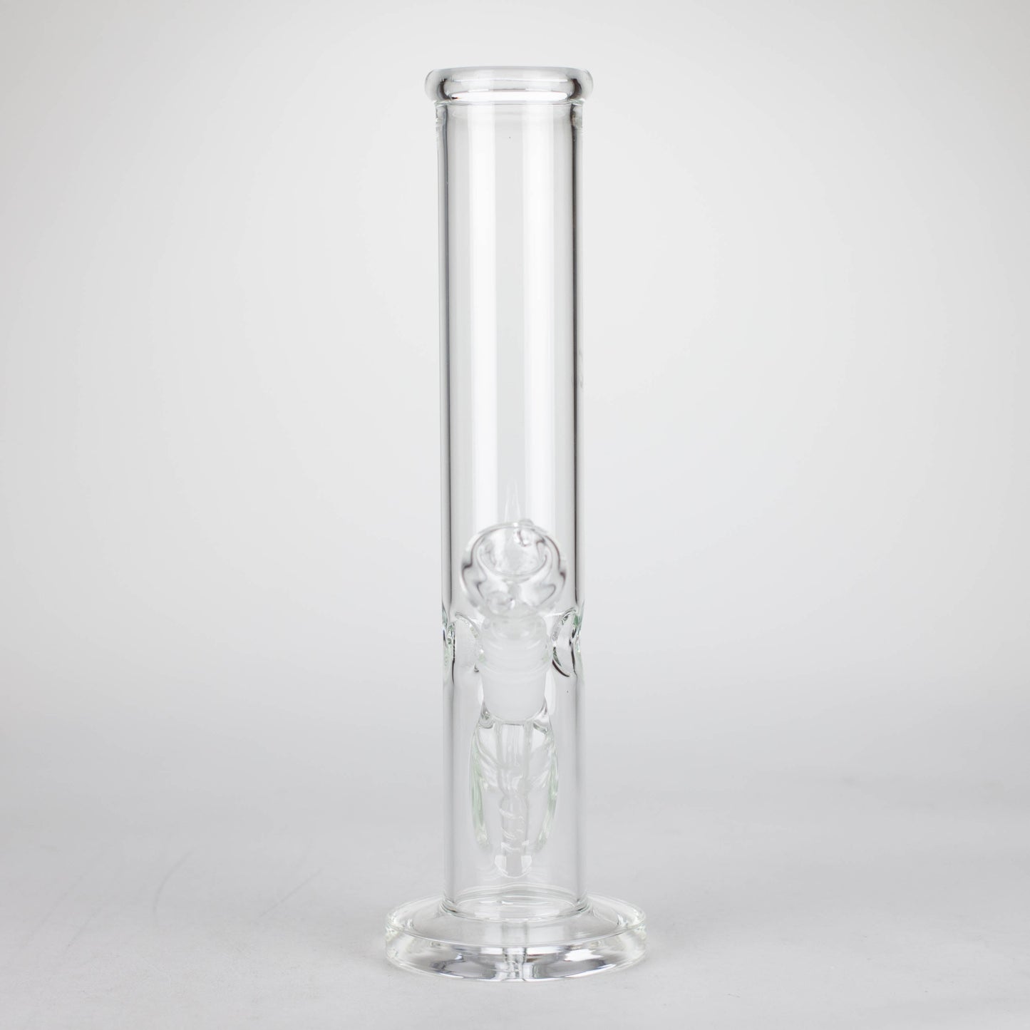 12" Clear Straight Tube Bong