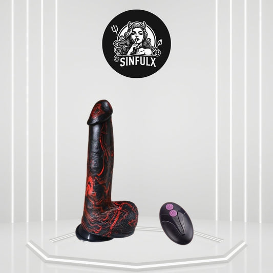 DeepGlide 10” Thick Thrusting Dildo Vibrator-0