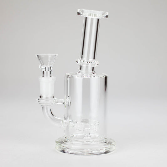 7″ Clear Glass Bong with water diffuser [C1041]